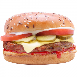 Meniuri Pachet 1+1, Hamburger de pui Răsfăț nepicant, doar Duminică -50% pentru al 2-lea produs